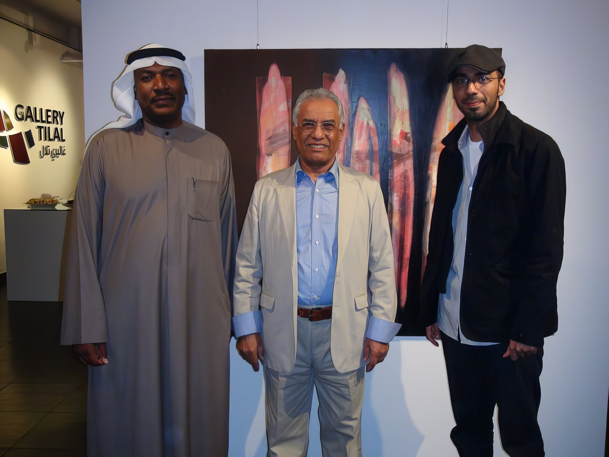 With Dr. Ambar Waleed & Son — Tilal Gallery